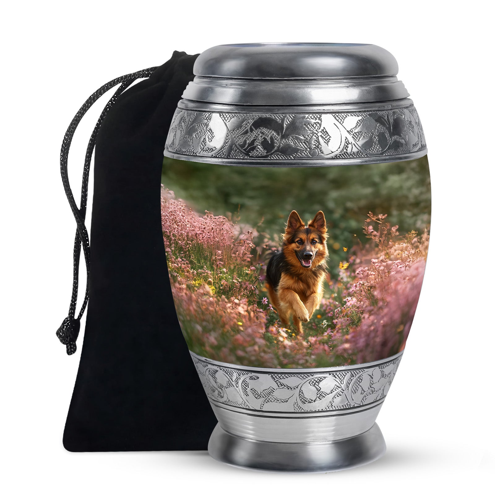 German Shepherd Dog Cremation Urn - Pet Memorial Urn For Ashes