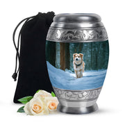 Border Collie Themed Urn - Decorative Funeral Urns For Dog Ashes