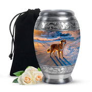 Beautiful Dog Burial Urn - Beach Scenic Urns For Pet Dog Ashes