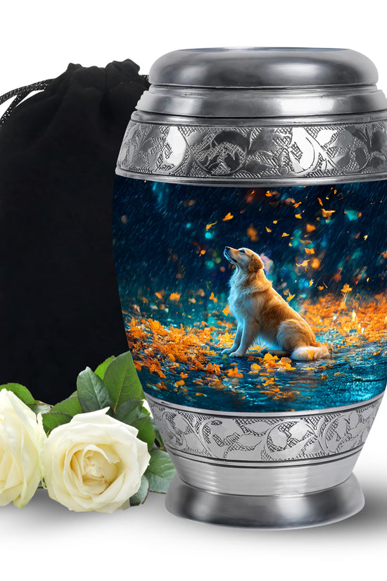 Blue Dog Urns For Ashes - Beautiful Memorial Tribute Urns For Ashes