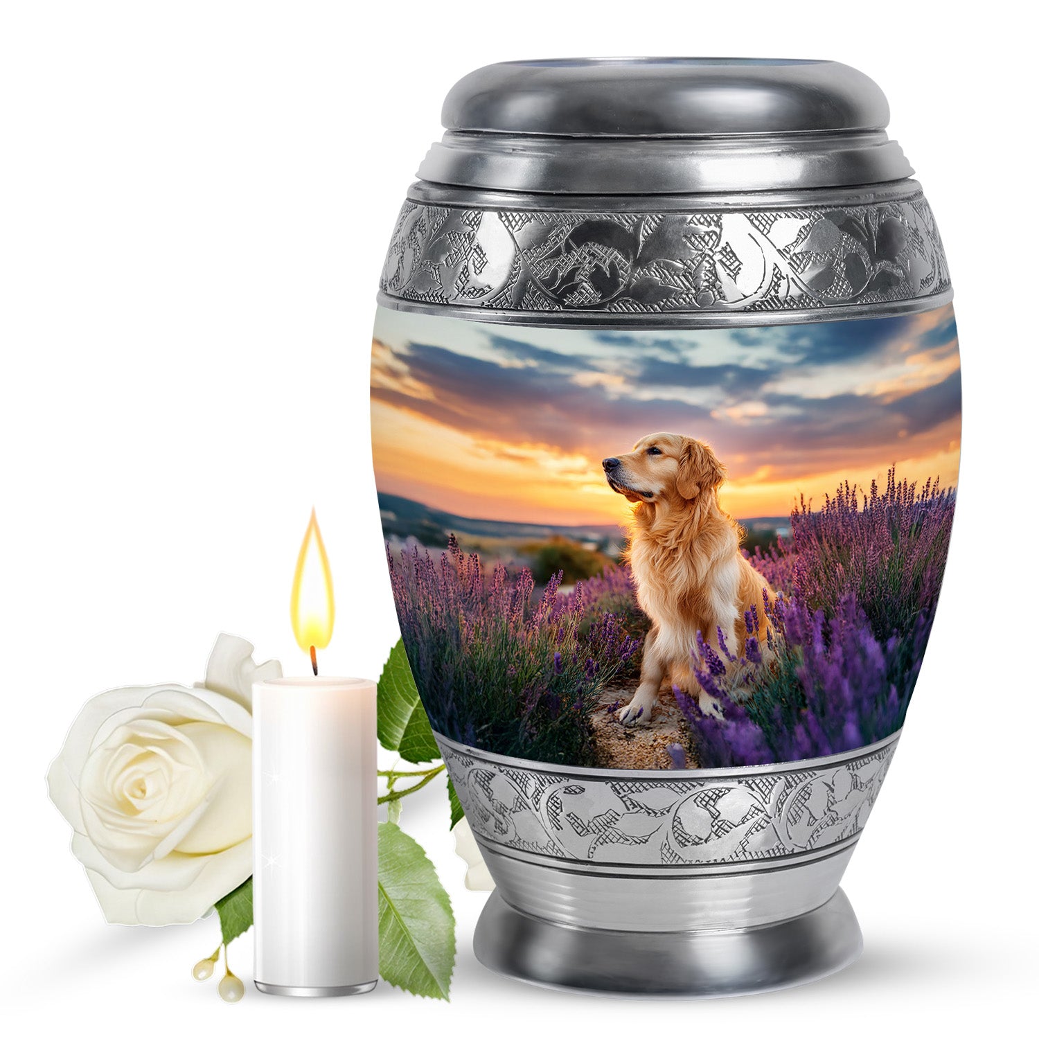 Golden Retriever Funeral Urn - Pet Cremation Urn For Ashes