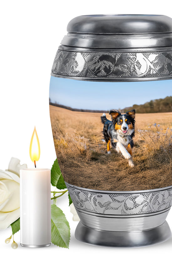 Peaceful Dog Memorial Urn - Elegant Pet Cremation For Dog Ashes