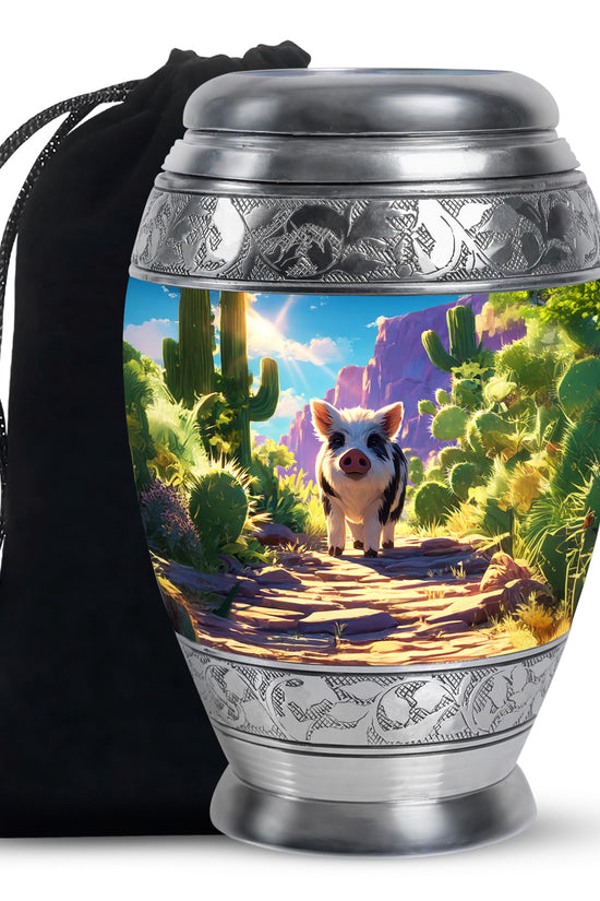 Desert Pig Memorial Urn - Cremation Urn For Human Ashes