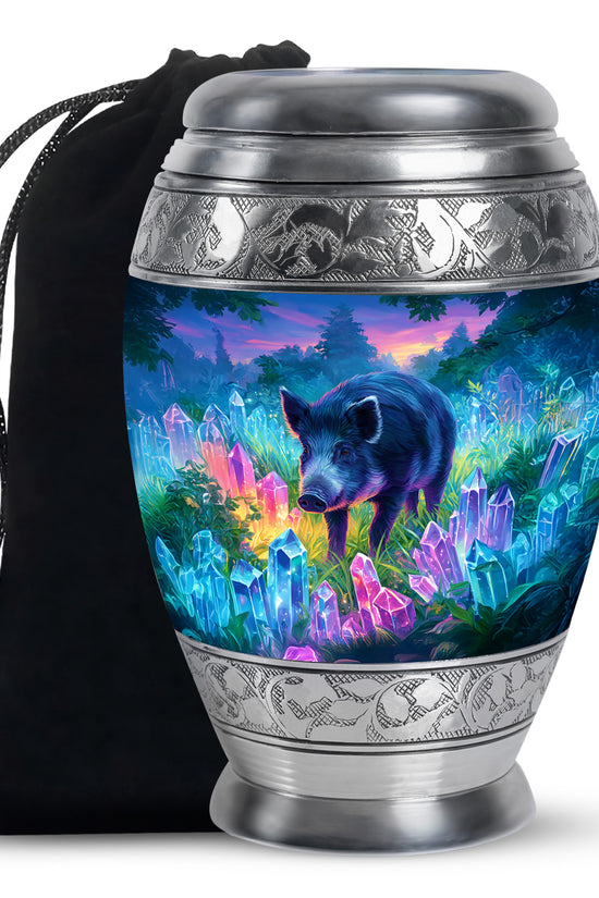 Pig Nature Cremation Urns - Crystal Forest Funeral Urns For Male & Female