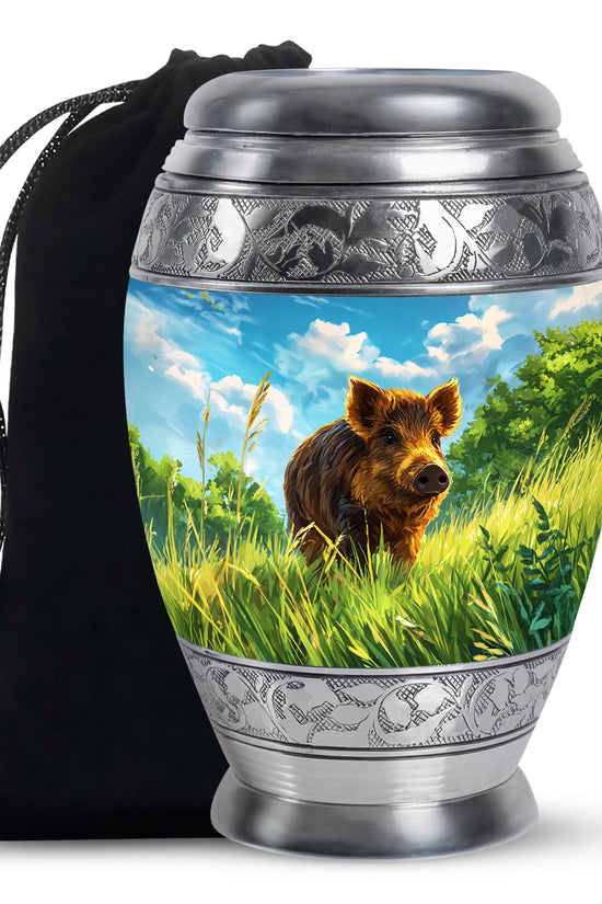 Brown Pig Cremation Urns - Beautiful Nature Memorial Urns For Burial