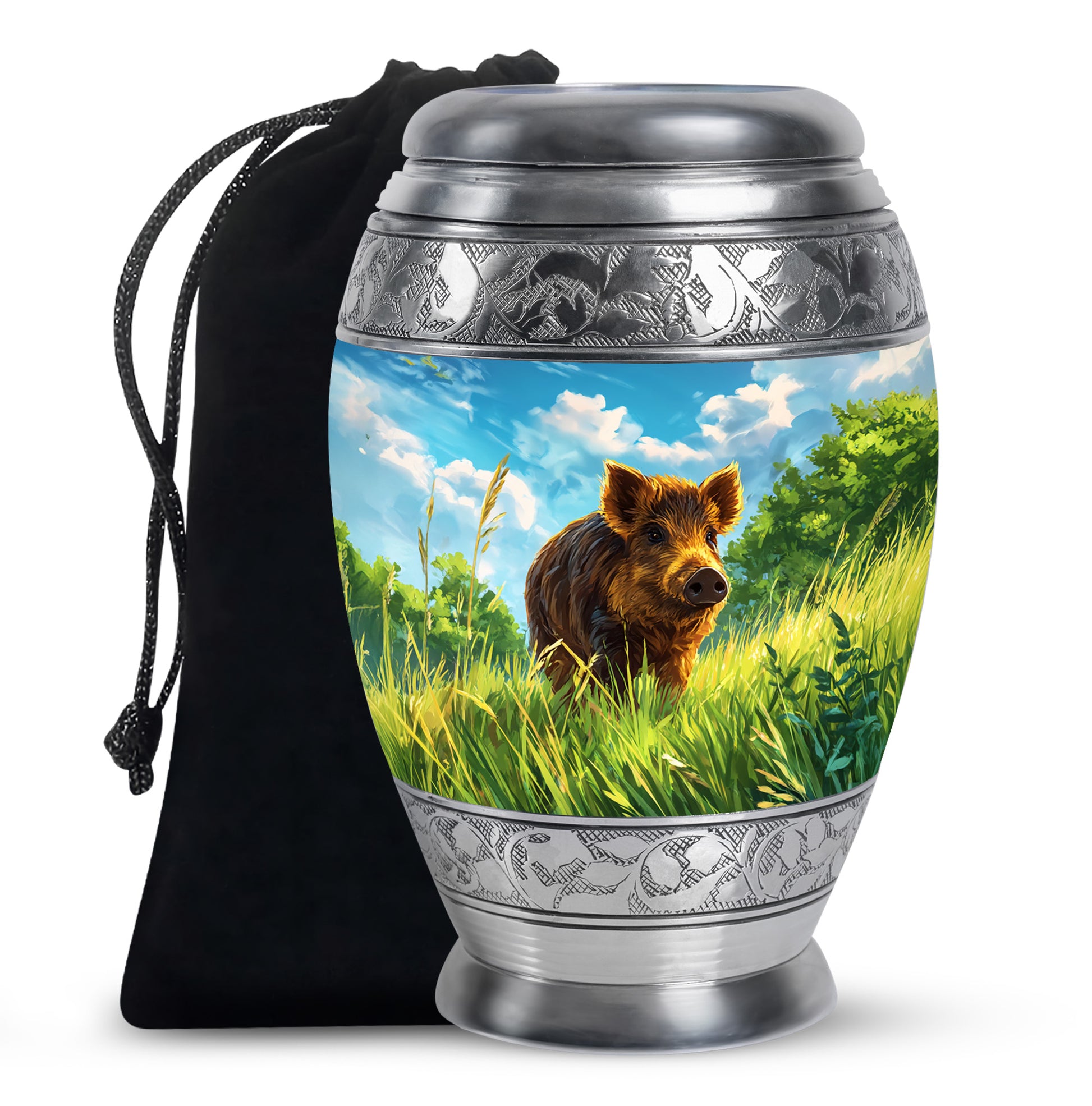 Brown Pig Cremation Urns - Beautiful Nature Memorial Urns For Burial