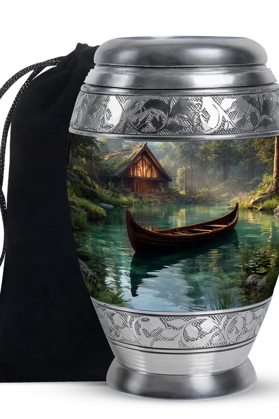 Beautiful Lake Cremation Urns - Boat Memorial Urn For Male & Female