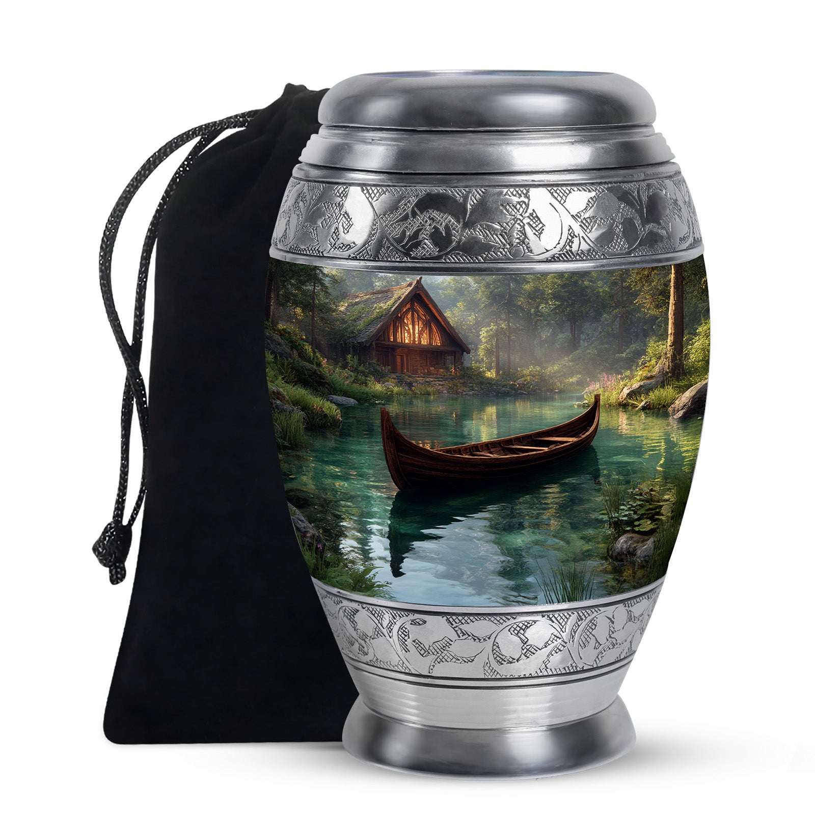 Beautiful Lake Cremation Urns - Boat Memorial Urn For Male & Female