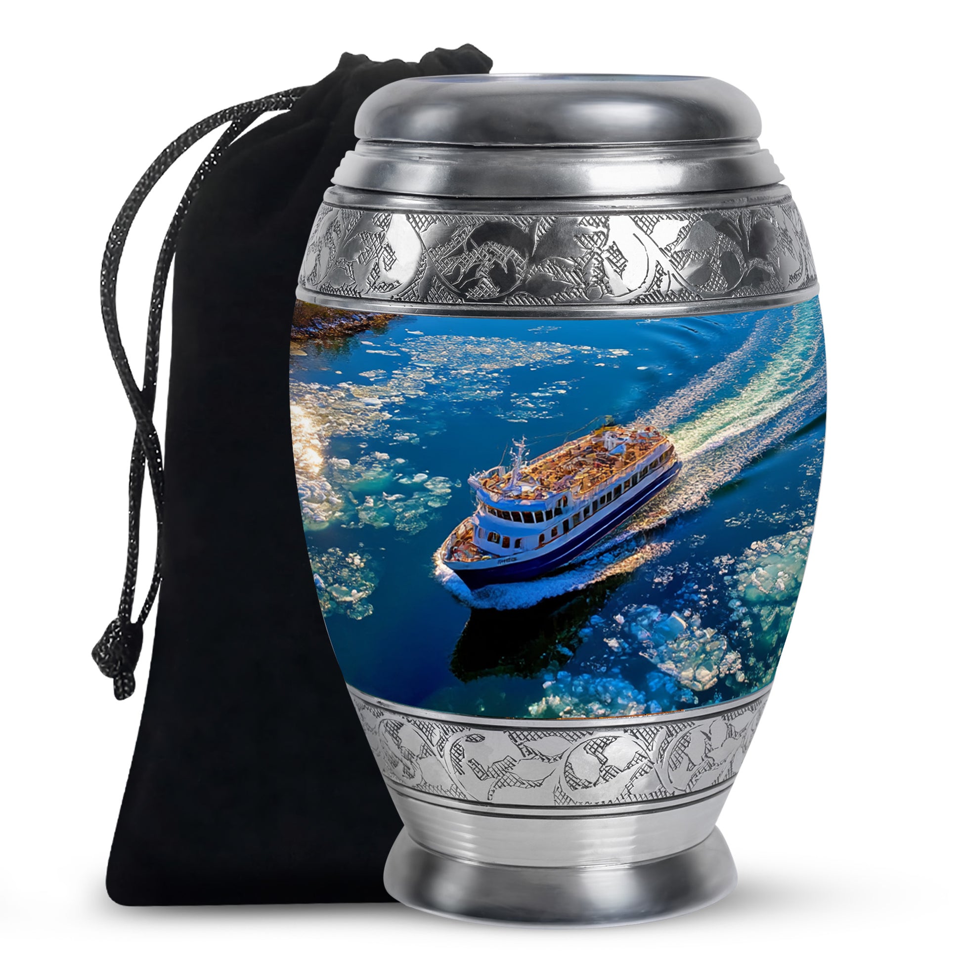 Cruise Ship Cremation Urn - Ocean Memorial Urn For Ashes