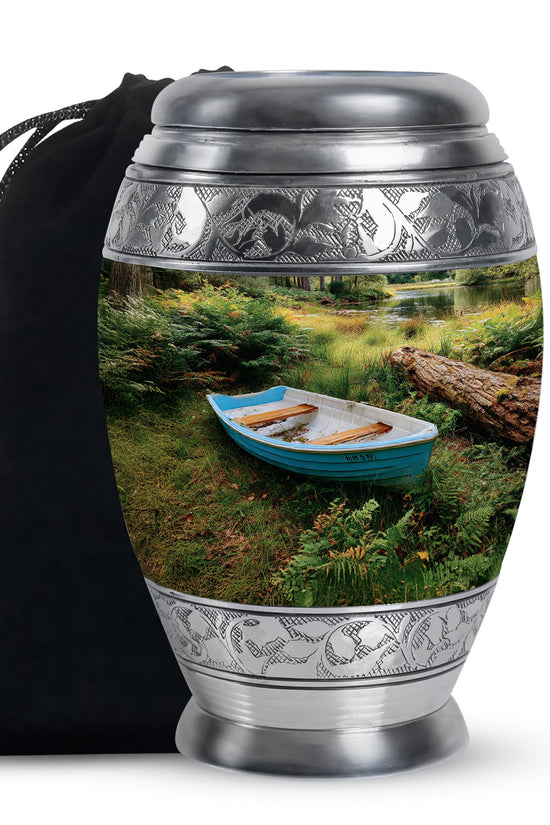 Boat Cremation Urn - Nature Memorial Urn For Human Ashes