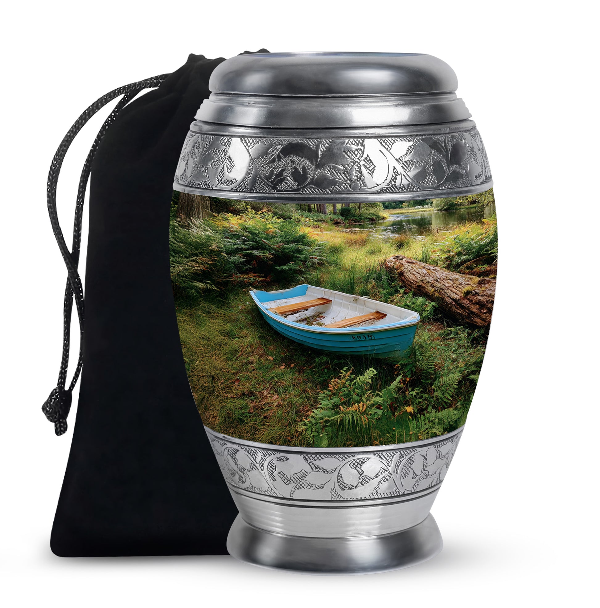 Boat Cremation Urn - Nature Memorial Urn For Human Ashes