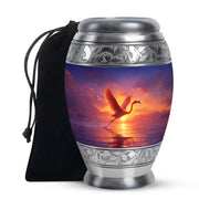 Flying Flamingo Cremation Urn - Sunset Scenic Urns For Human Ashes