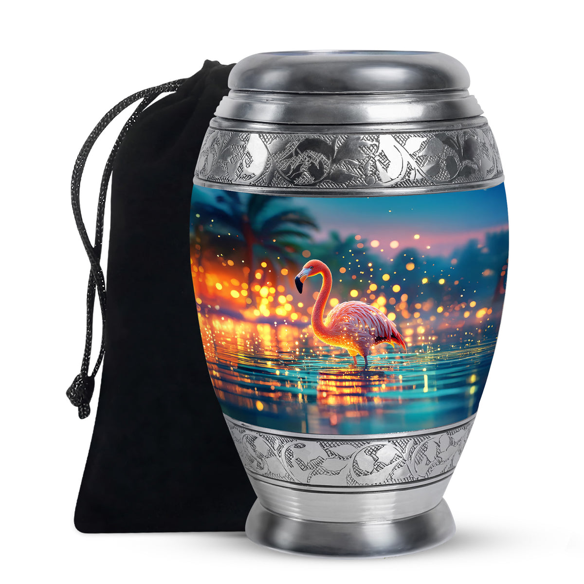 Flamingo Scenic Urn - Beautifully Designed Urns For Human Ashes