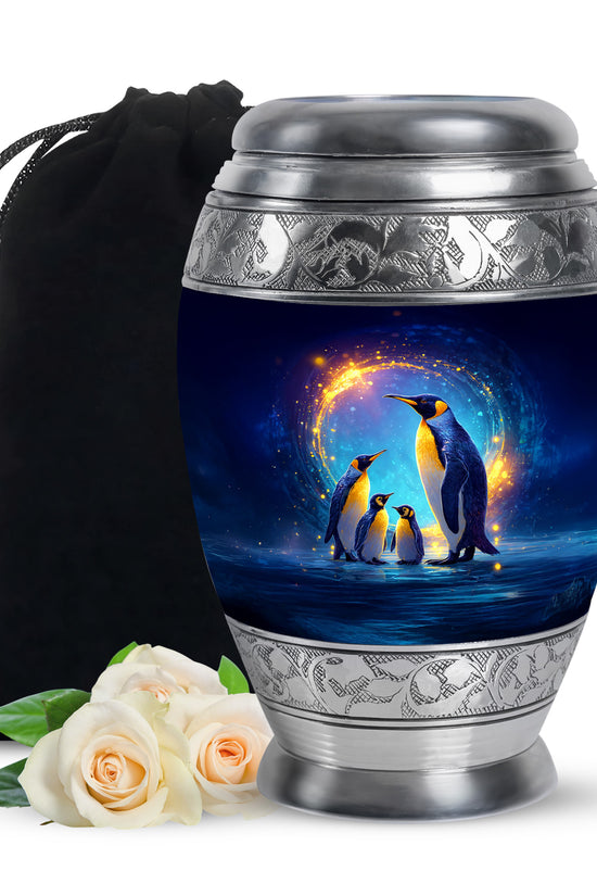 Penguin Urn For Ashes - Cremation Urn For Human Ashes