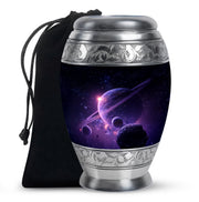 Space Planet Memorial Urn - Galaxy Funeral Urn For Burial