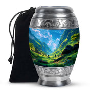 Mountain Scenic Memorial Urn - Large Funeral Urn For Loved Ones