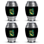 Jet Black Basketball Cremation Urn urn with complimentary velvet bag - ornate monarch-style basketball relief on brushed aluminum - 10 inch aluminum urn for cremated remains
