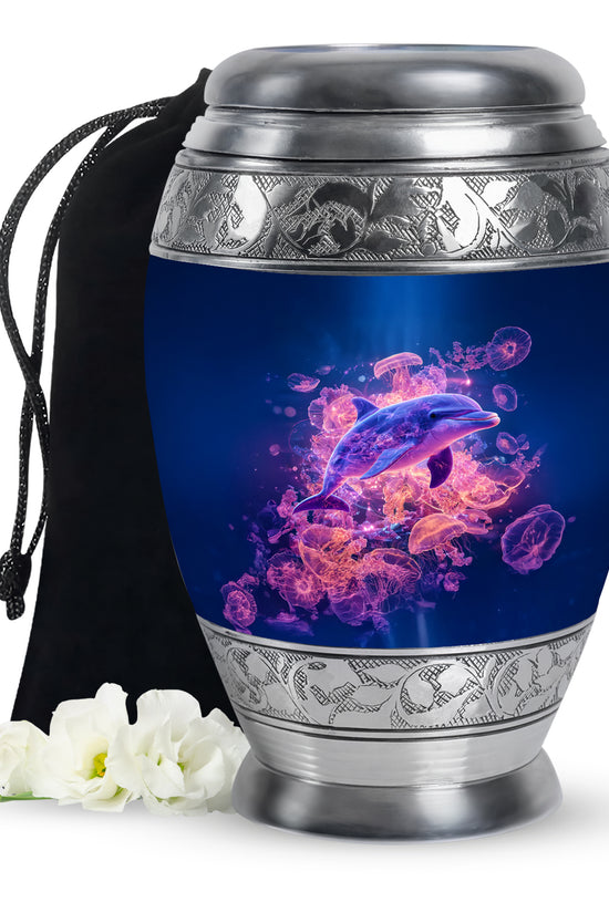 Dolphin Cremation Urn for Ashes – Ocean Memorial Urn For Adults
