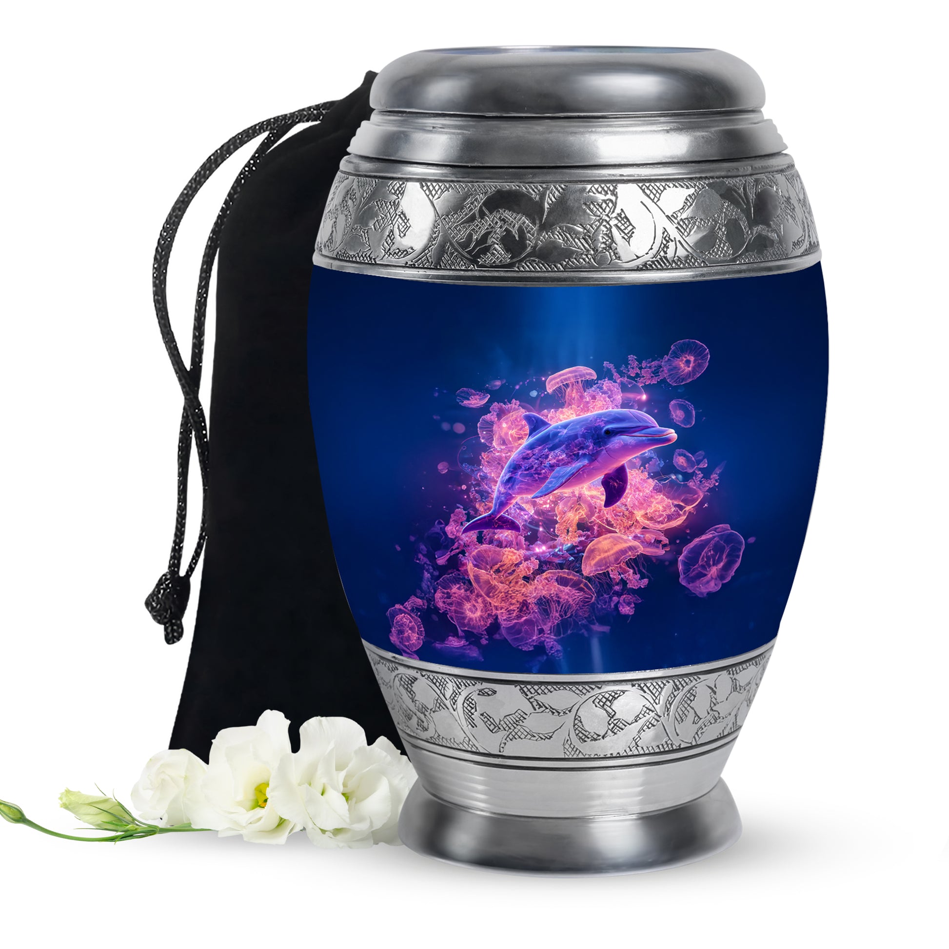 Dolphin Cremation Urn for Ashes – Ocean Memorial Urn For Adults