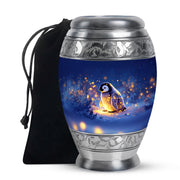 Penguin Cremation Urn - Beautiful Snow Funeral Urns For Human Ashes