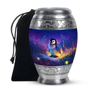 Baby Penguin Night Scenic Urn - Burial Container Urns For Human Ashes
