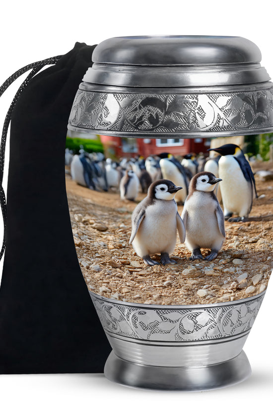 Baby Penguin Cremation Urn - Beautiful Memorial Urns For Friend Ashes