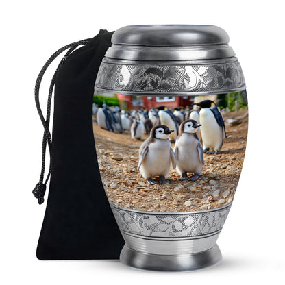 Baby Penguin Cremation Urn - Beautiful Memorial Urns For Friend Ashes