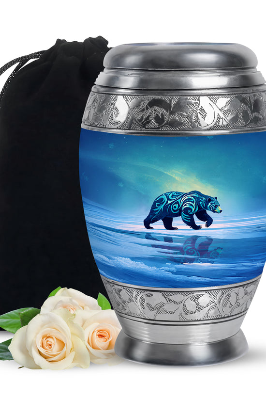 Bear Cremation Urn - Nature Wildlife Cremation Urn For Adult Ashes