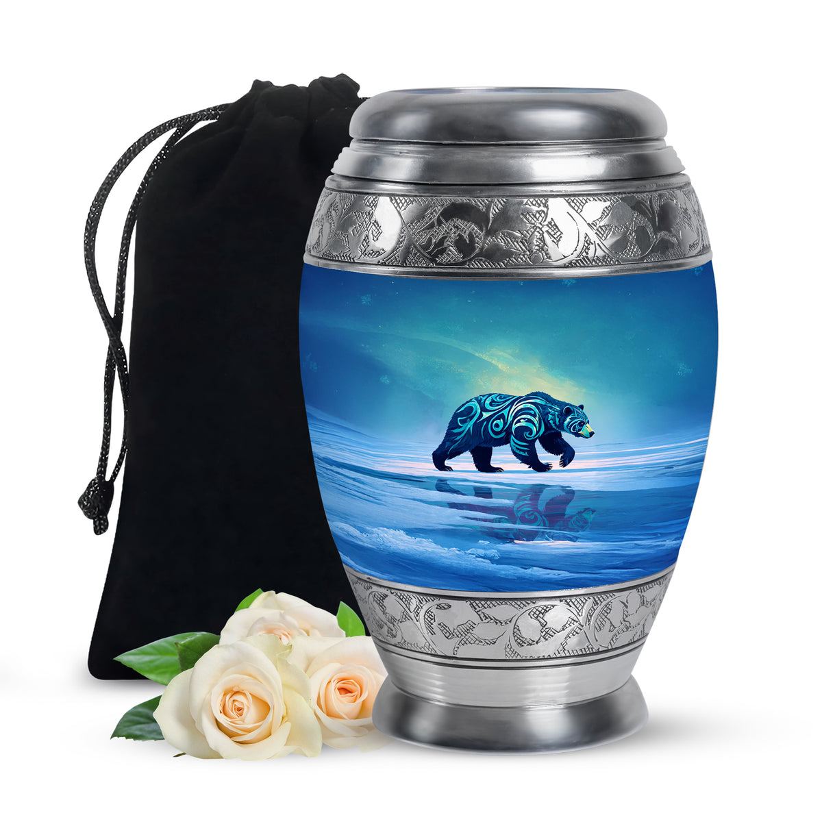Bear Cremation Urn - Nature Wildlife Cremation Urn For Adult Ashes