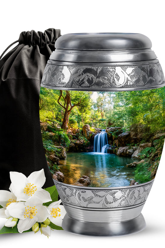 Beautiful Memorial Urn - Waterfall Cremation Urn For Loved Ones