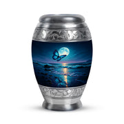 Blue Beloved Butterfly Cremation Urns for Human Ashes - 10-inch, 200 cu in - Karyliz