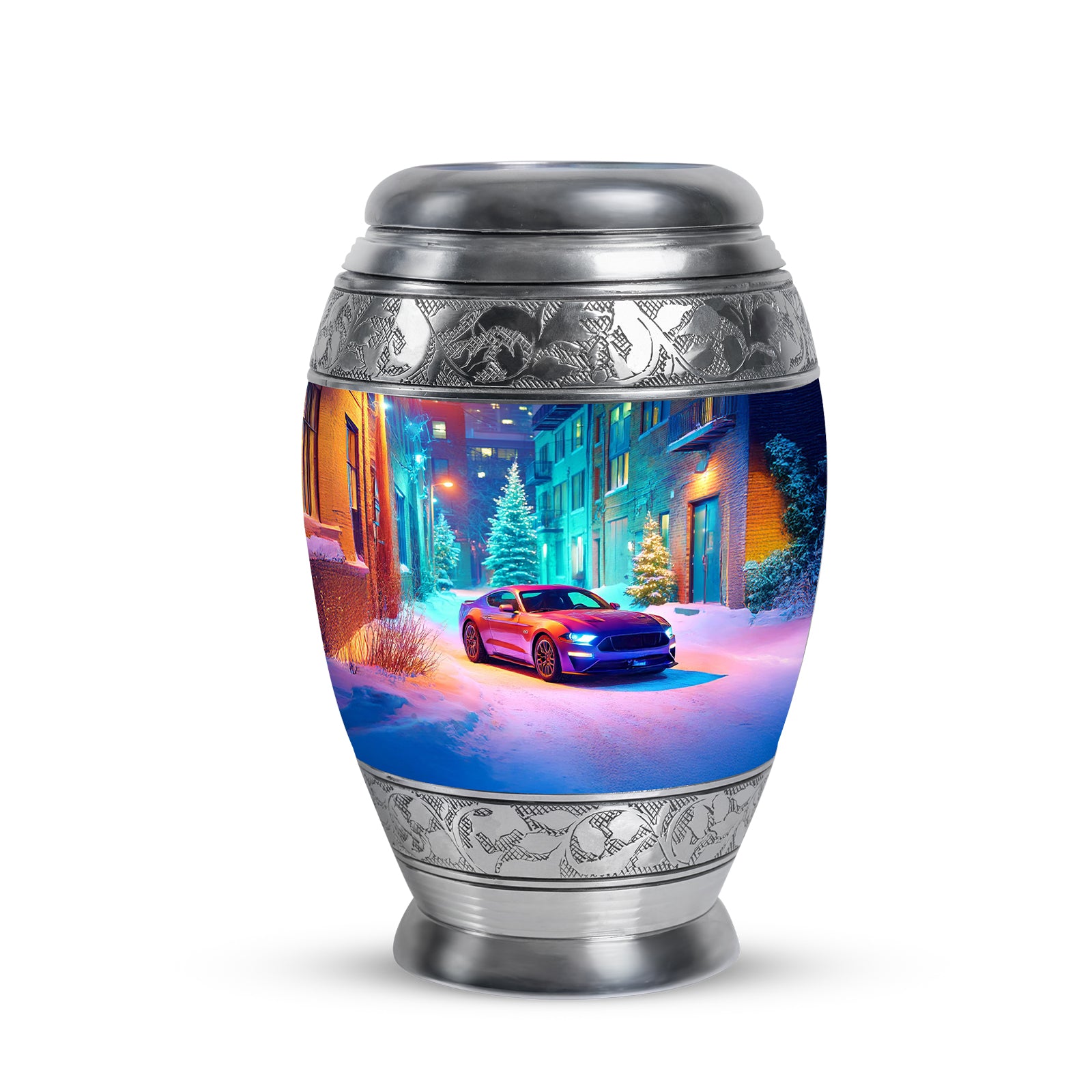 Remarkable Car Memorial Cremation Urns - Blue 10-inch, 200 cu in - Karyliz