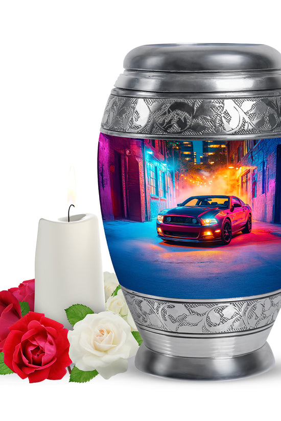 Radiant Car Memorial Cremation Urns - Purple 10-inch, 200 cu in - Karyliz