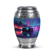 Personalized Car Cremation Urns - Soothing Blue 10-inch, 200 cu in - Karyliz