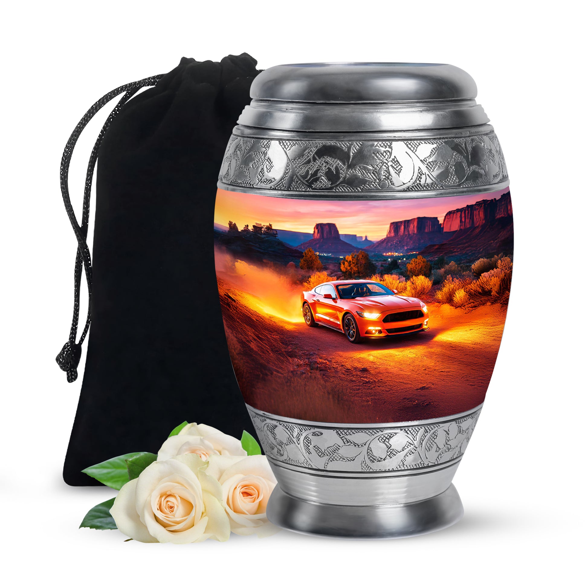 Muscle Car Ashes Urn For Men - Offroad Driving Cremation Urn