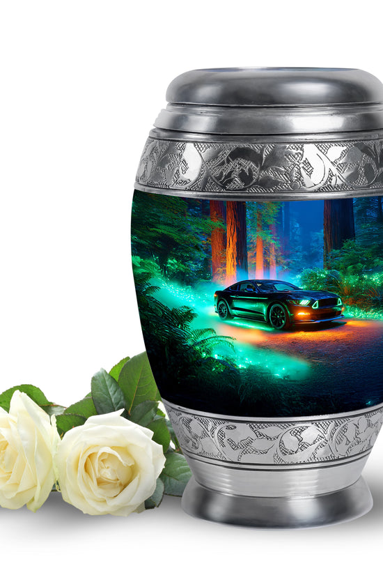 Blue Beloved Car Cremation Urns for Human Ashes - 10-inch, 200 cu in - Karyliz