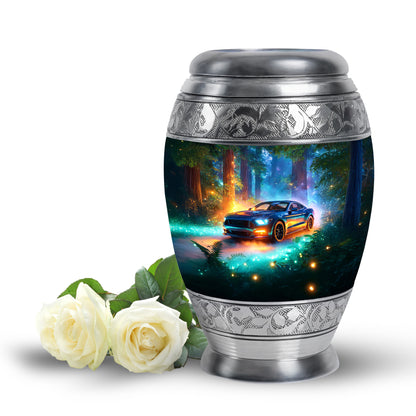 Regal Car Memorial Cremation Urns - Teal 10-inch, 200 cu in - Karyliz
