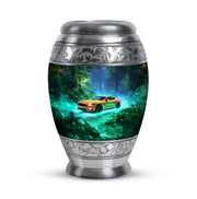 Remarkable Car Memorial Cremation Urns - Teal 10-inch, 200 cu in - Karyliz