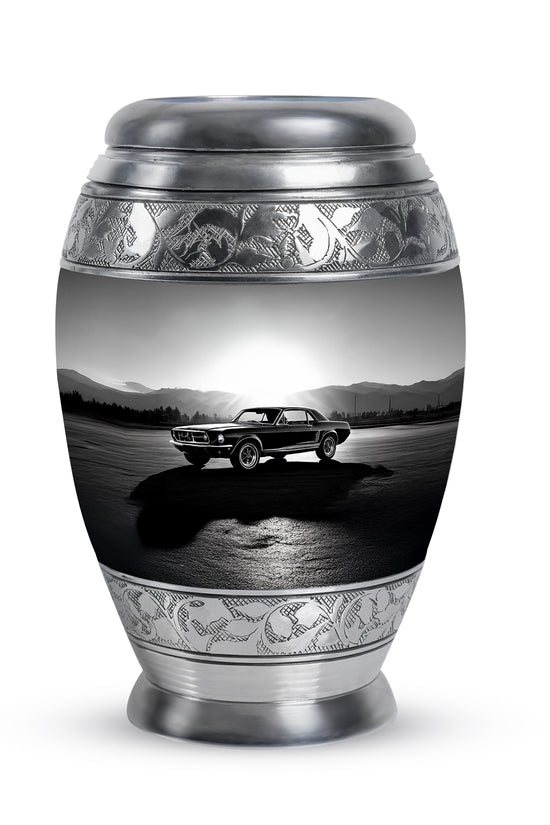 Personalized Eternal Car Cremation Urns - Gray 10-inch, 200 cu in - Karyliz