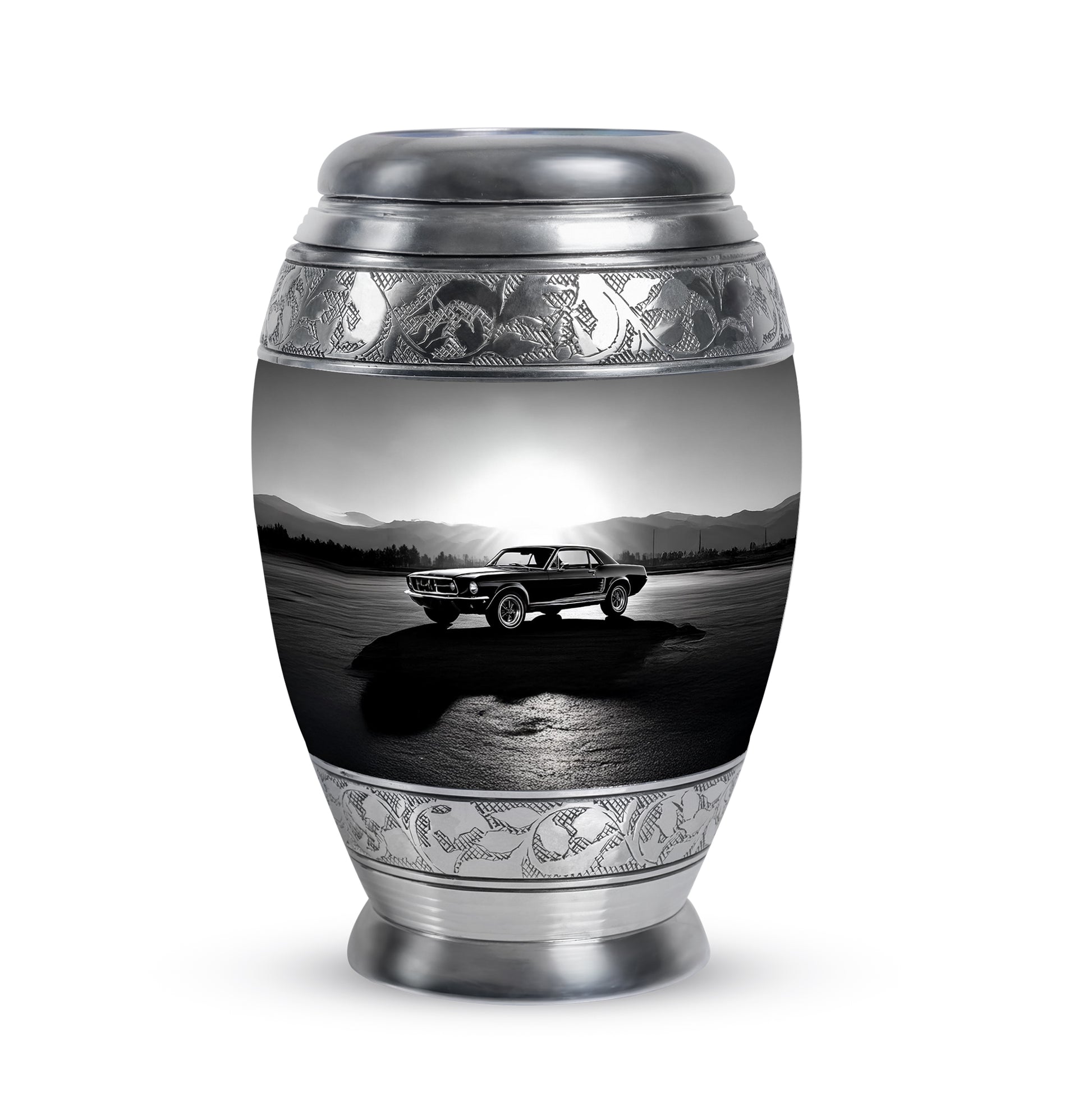 Personalized Eternal Car Cremation Urns - Gray 10-inch, 200 cu in - Karyliz