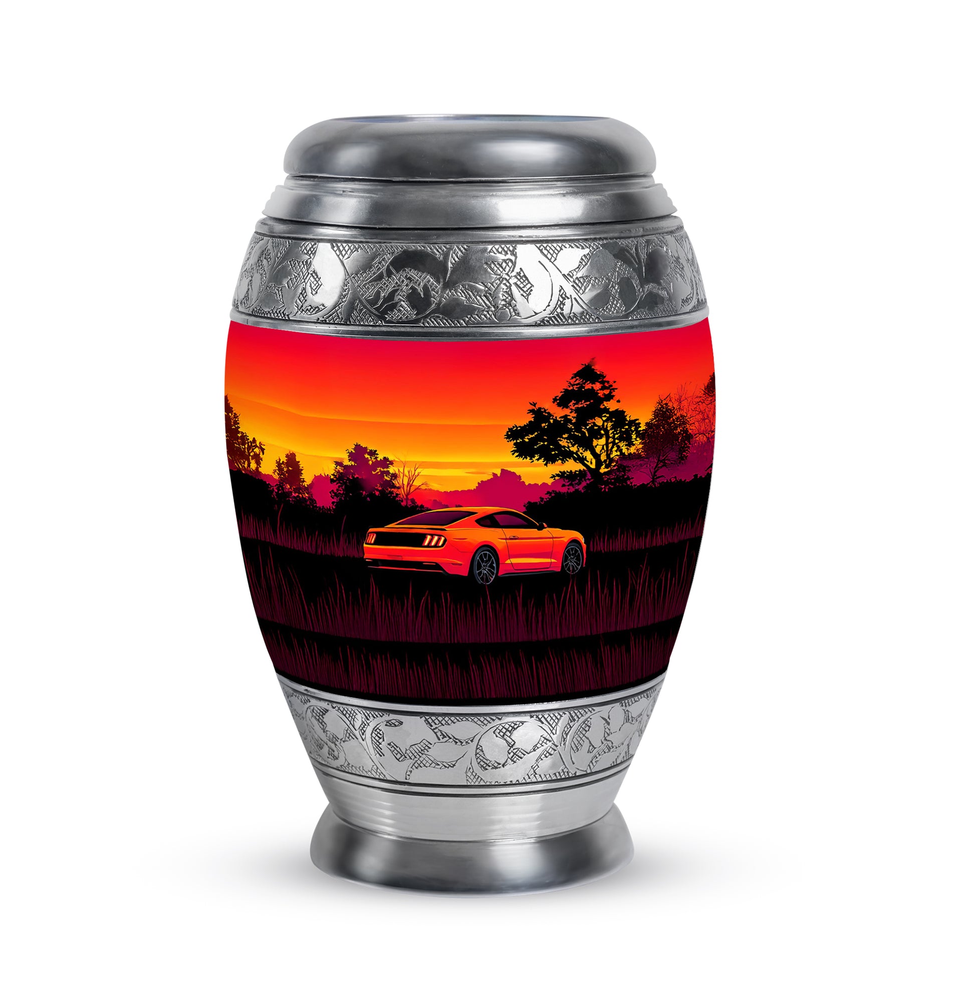 Red Car Cremation Urns - Opulent Homage 10-inch, 200 cu in - Karyliz