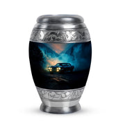 Blue Car Tribute Cremation Urns for Human Ashes - 10-inch, 200 cu in - Karyliz