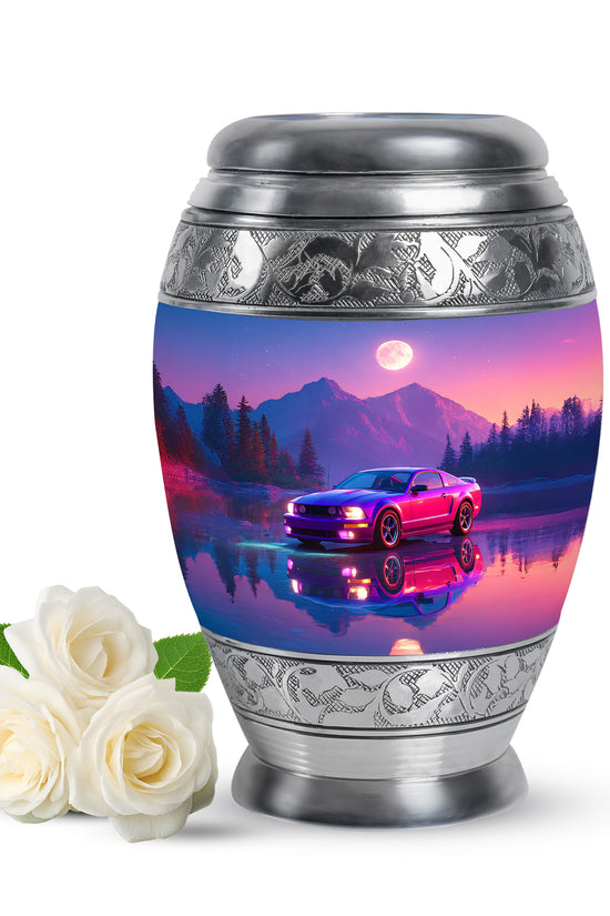 Regal Car Memorial Cremation Urns - Blue 10-inch, 200 cu in - Karyliz