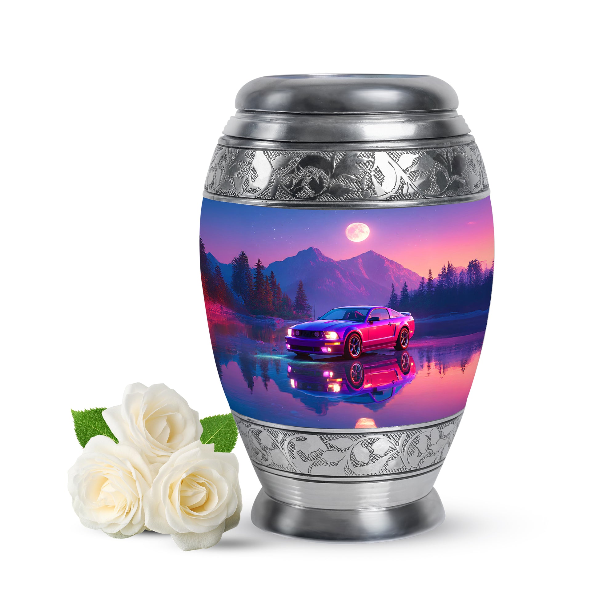 Regal Car Memorial Cremation Urns - Blue 10-inch, 200 cu in - Karyliz