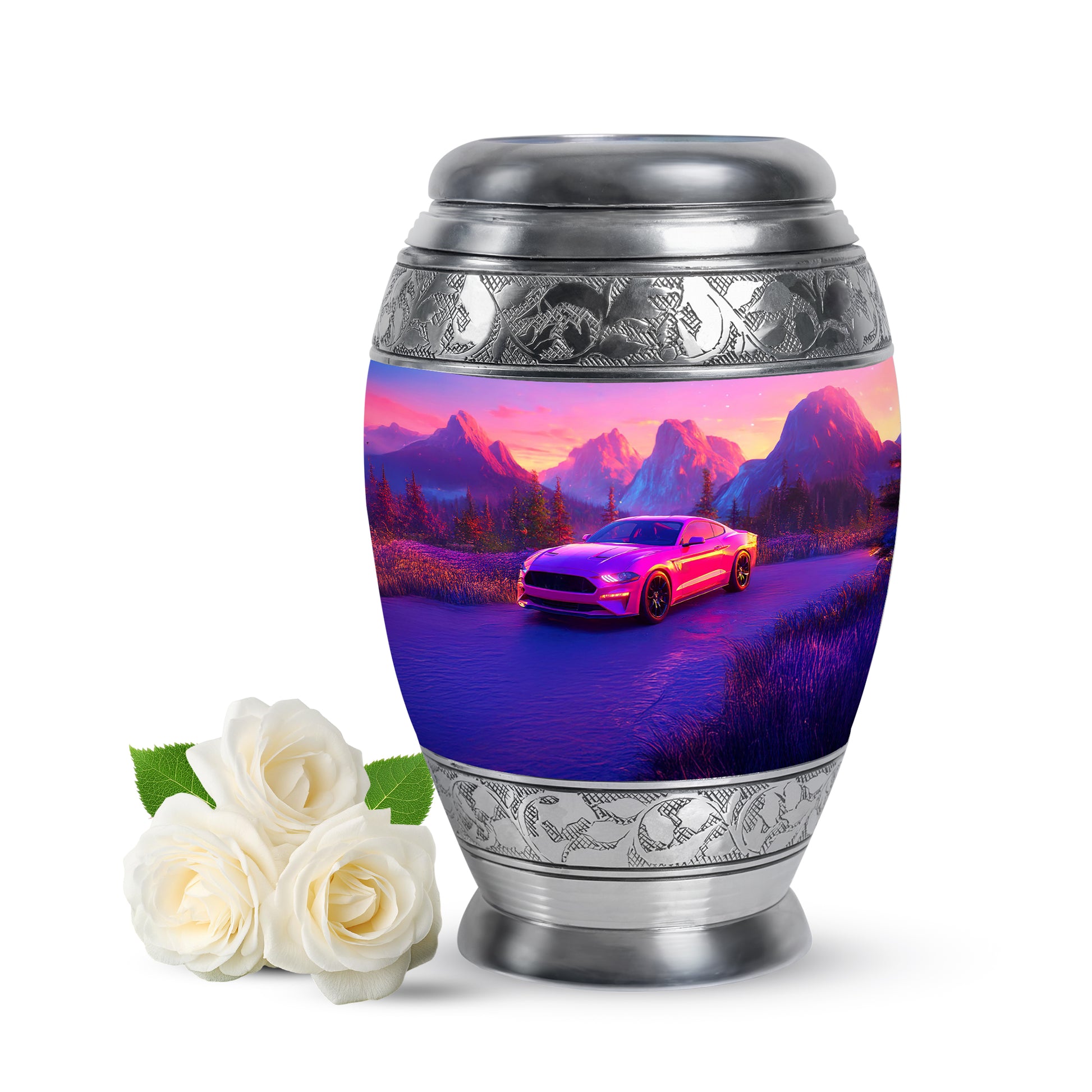 Harmonious Car Cremation Urns for Human Ashes - Pink 10-inch - Karyliz