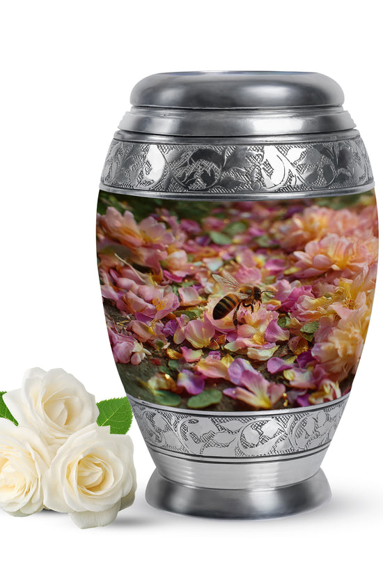 Lustrous Bee Cremation Urns for Human Ashes - Gold 10-inch - Karyliz