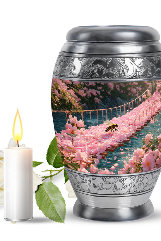 Distinguished Gold Bee Cremation Urn for Ashes - 10-inch, 200 cu in - Karyliz
