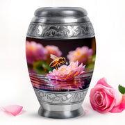 Ethereal Bee Memorial Cremation Urns - Black 10-inch, 200 cu in - Karyliz