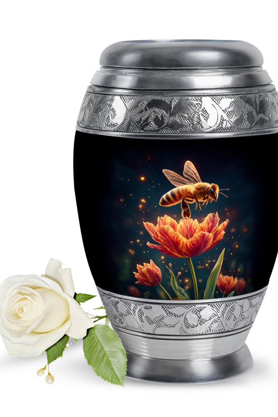Personalized Black Bee Cremation Urns for Ashes - Enchanting 10-inch - Karyliz