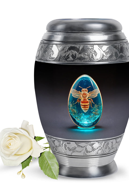 Blessed Bee Cremation Urns for Human Ashes - Black 10-inch - Karyliz
